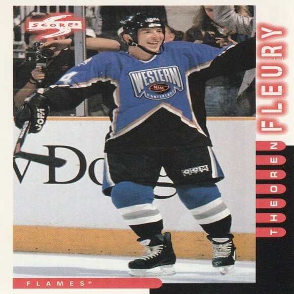 Theoren Fleury  NHL Hockey Card Collection - 10 NHL Hockey Cards - Picture 7 of 11